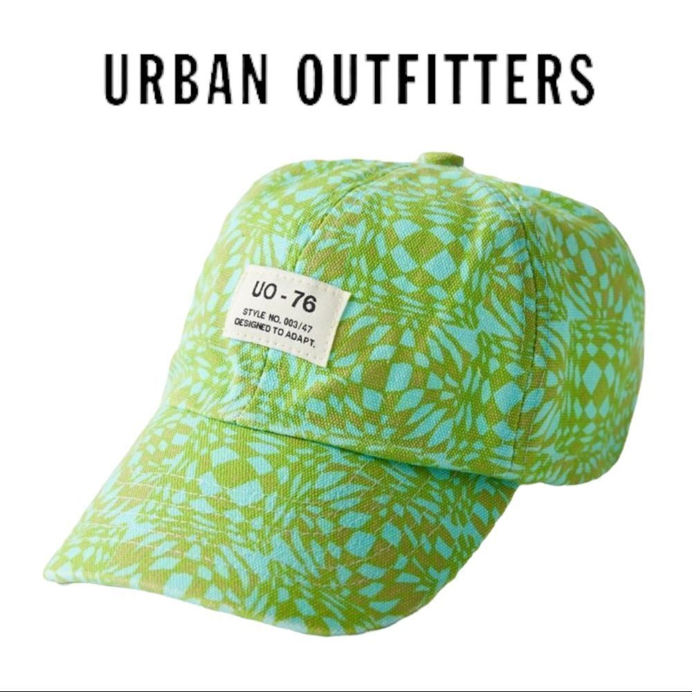 NEW Urban Outfitters UO-76 Printed Cotton Baseball Cap Hat